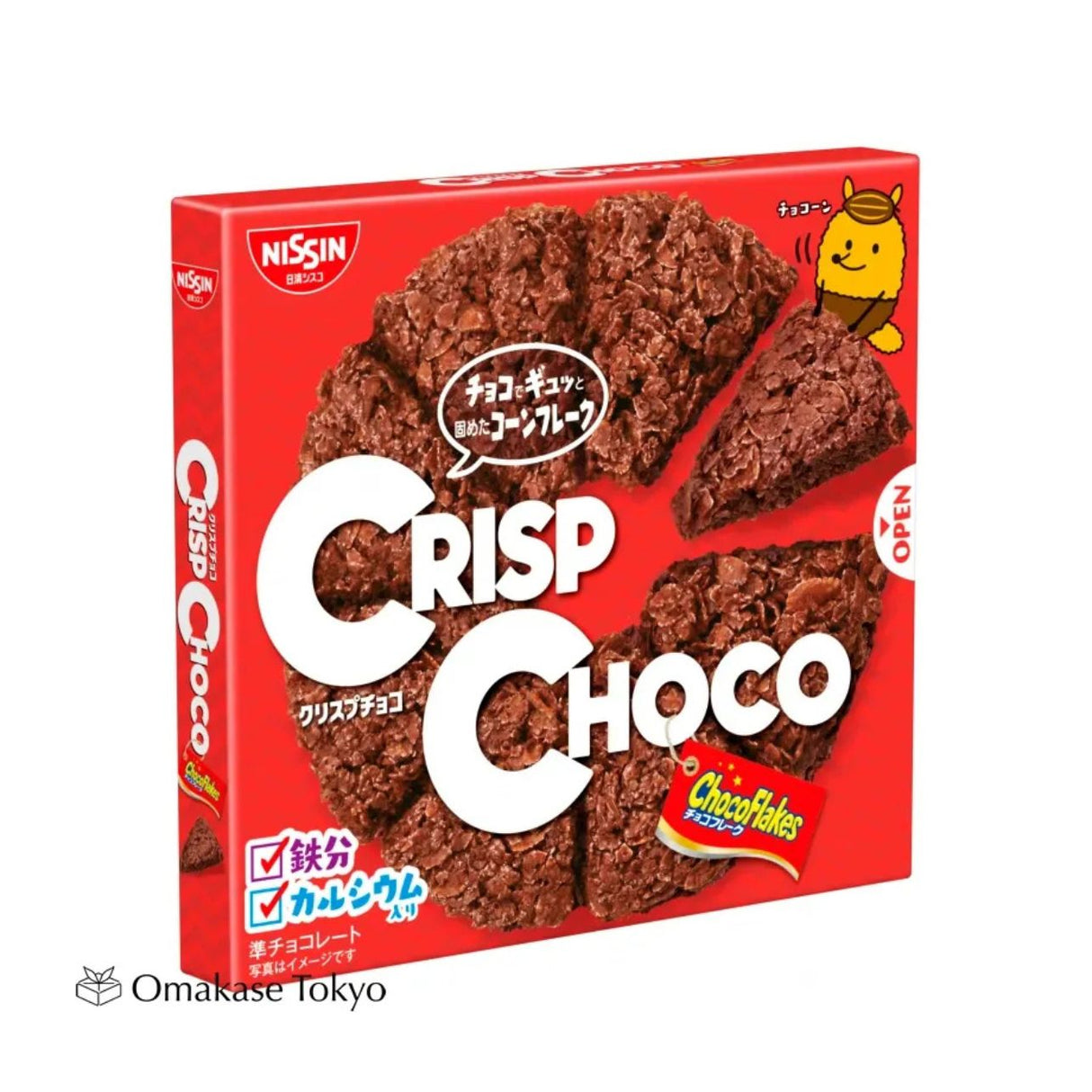 Snack aux cornflakes au chocolat Nissin Crisp Choco (paquet de 3)