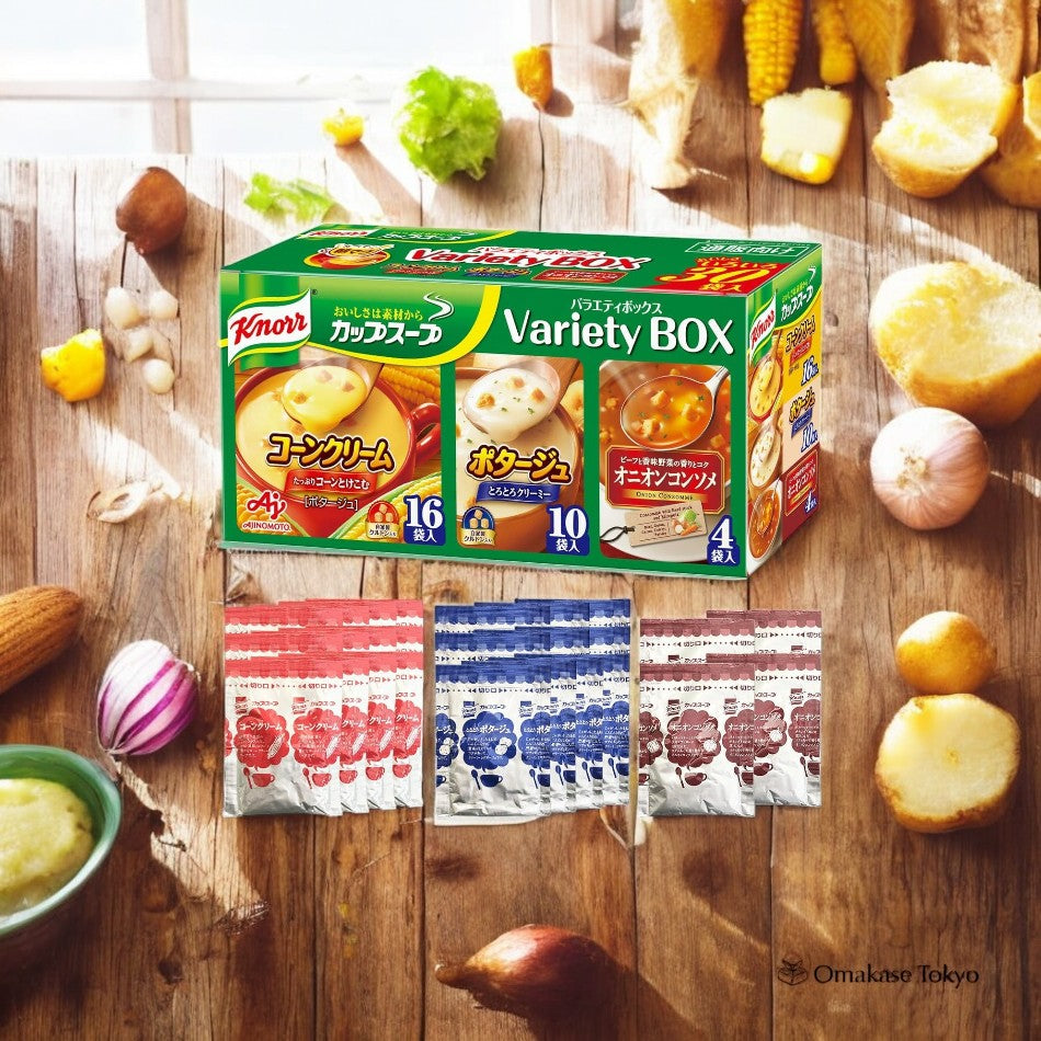 Knorr Variety Assorted Vegetable Cup Soup Box (3 Flavors 30-Pack)