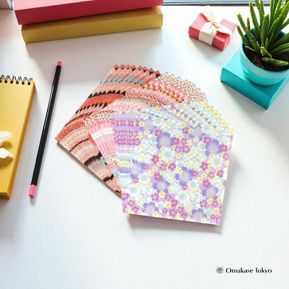 Japanese Washi Chiyogami Flower 3 Types