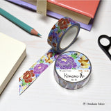 Ruban de masquage japonais Washi Okinawa Bingata Botan
