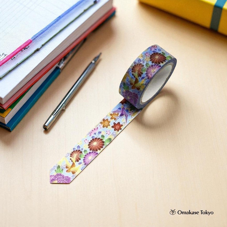Ruban de masquage japonais Washi Okinawa Bingata Botan