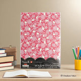 Japanese Washi Chiyogami Rabbit Cherry Blossom