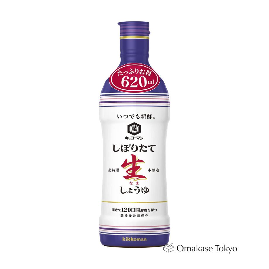 Kikkoman Freshly Squeezed Raw Soy Sauce 620ml