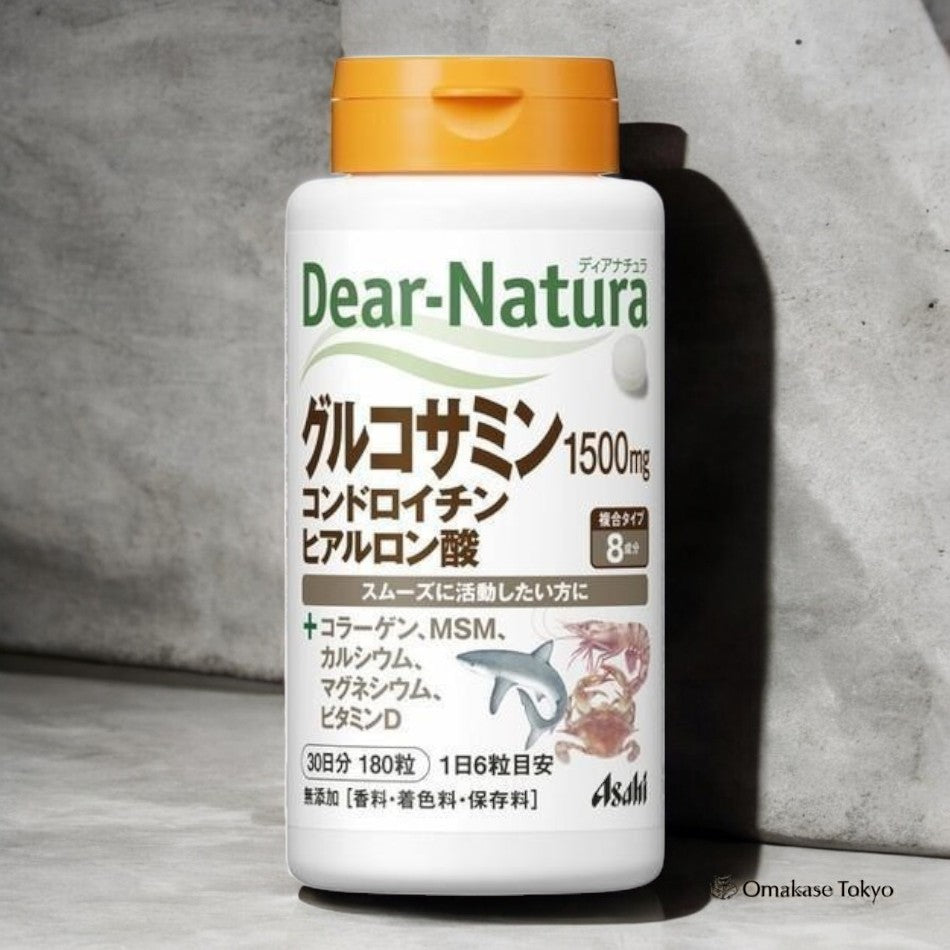 Asahi Dear Natura 氨基葡萄糖软骨素透明质酸补充剂