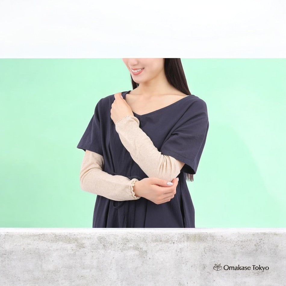 [M&M Socks] Silk × Cotton Arm Cover