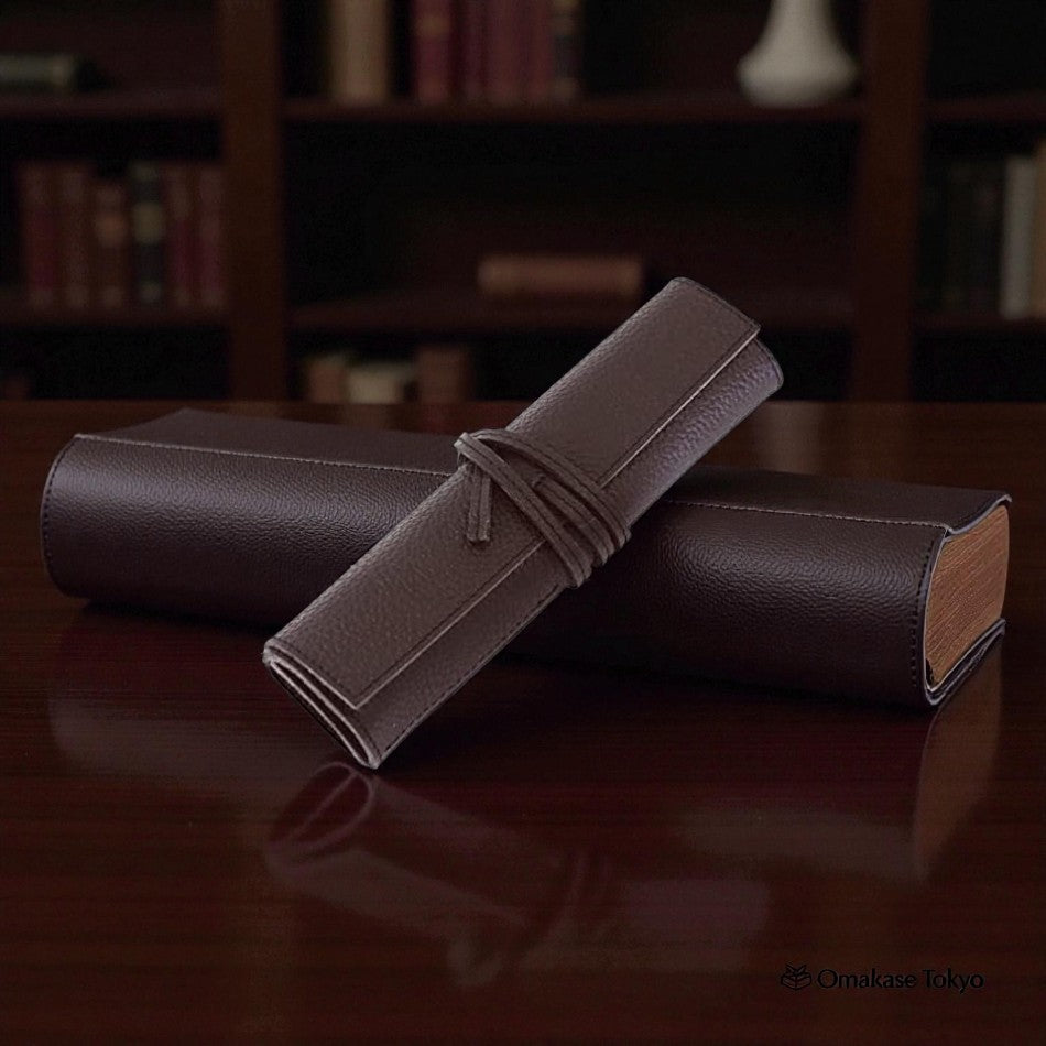 Acacia Style Roll Pen Case – Genuine Leather