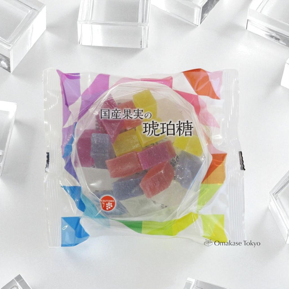 水晶般的日本水果糖红白糖 5种口味