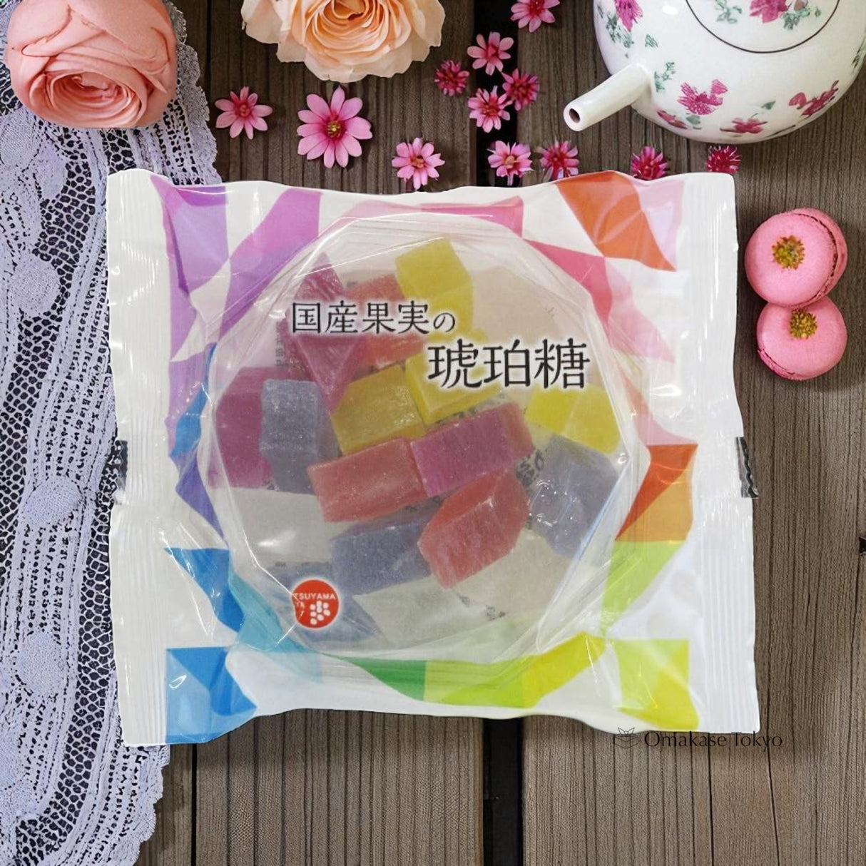 水晶般的日本水果糖红白糖 5种口味