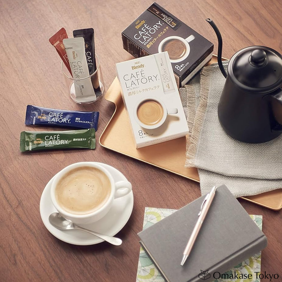 Blendy Cafe Latory Matcha Latte Powder – 6 Sticks – Omakase Tokyo