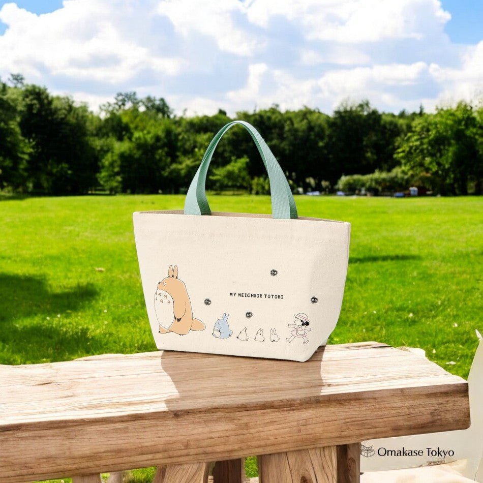 Skater Studio Ghibli “My Neighbor Totoro March” Canvas Lunch Tote Bag