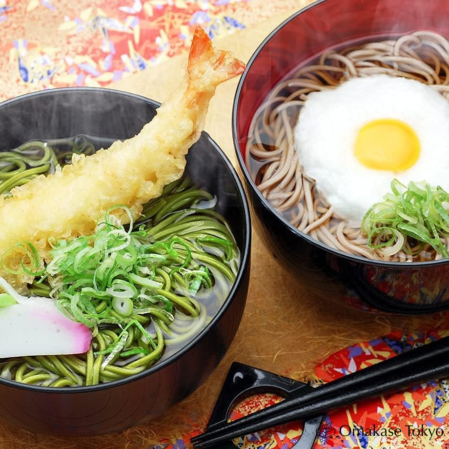 Kiyosen Uji Matcha & Hojicha Soba Noodles 6 Servings