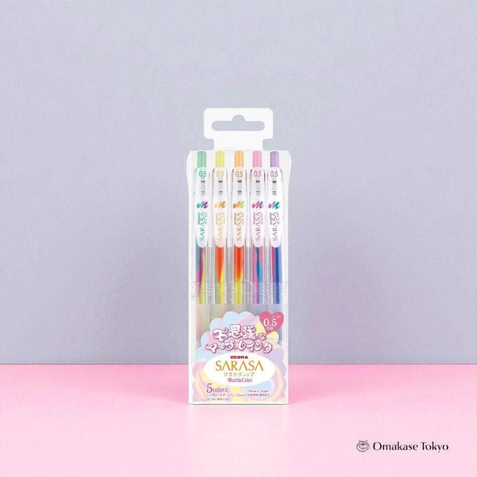 Zebra Gel Ballpoint Pen Sarasa Clip Marble Color 5 Colors