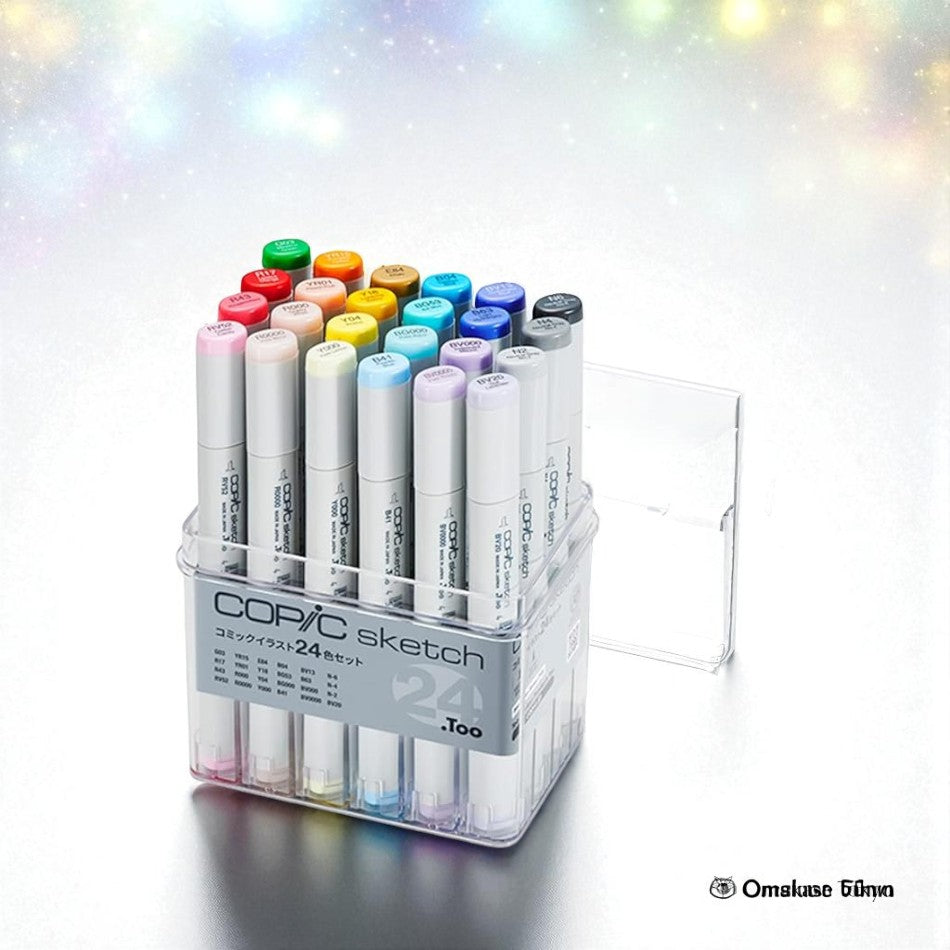 Copic Sketch Comic Illustration Set – 24 Colors