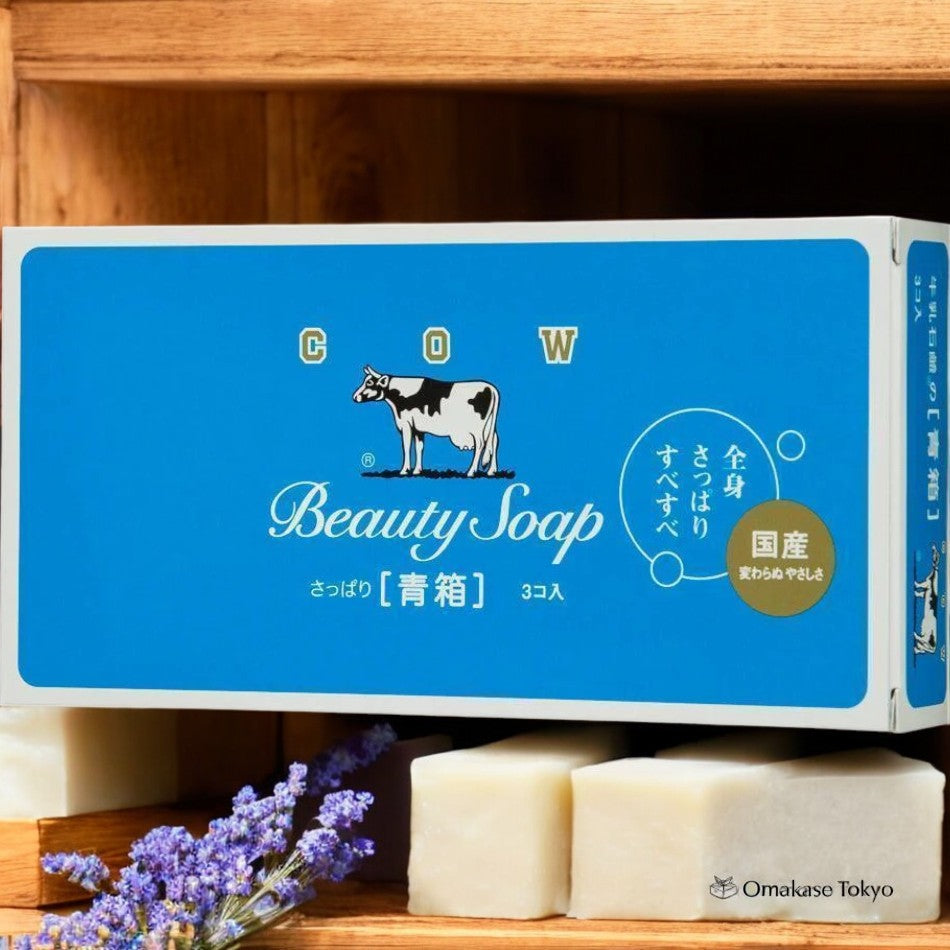 Cow Brand Blue Box Soap Aobako (3 Bars) – Omakase Tokyo