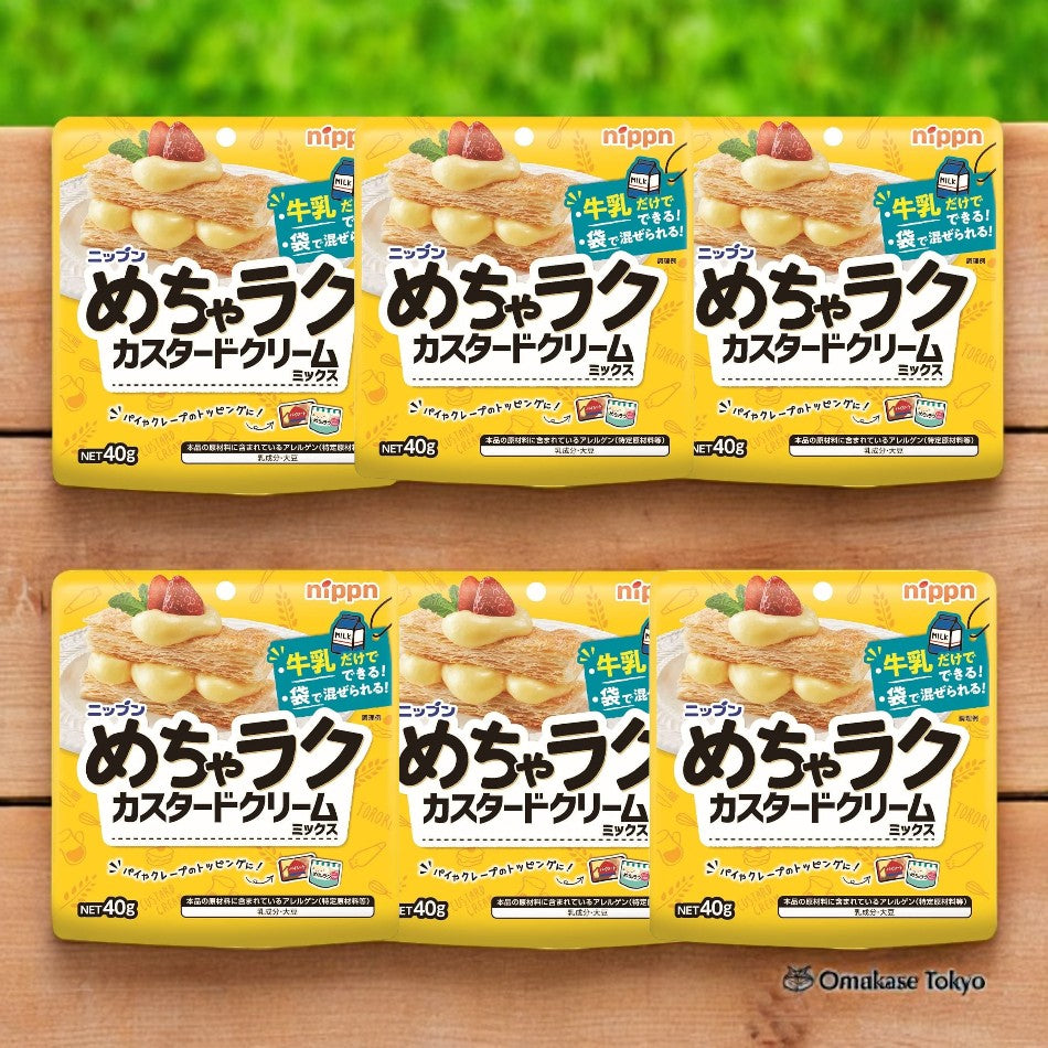 Nippn Mecha Raku Custard Cream Mix 6 Packs