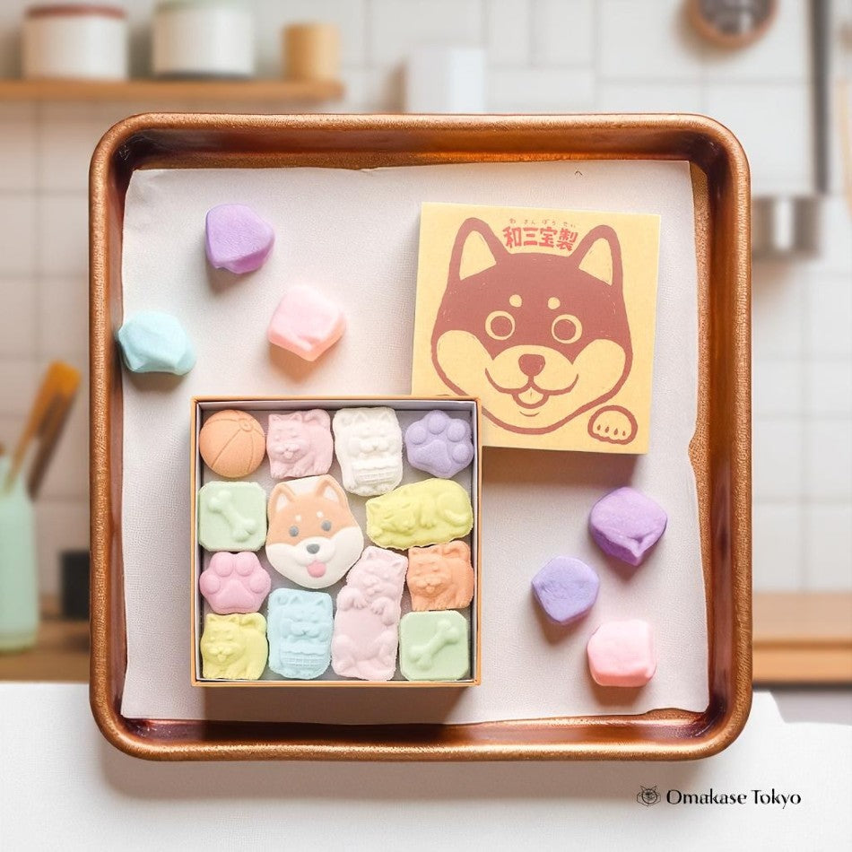 Baikodo Inu-zukushi Wasanbon Bonbons secs Amoureux des chiens