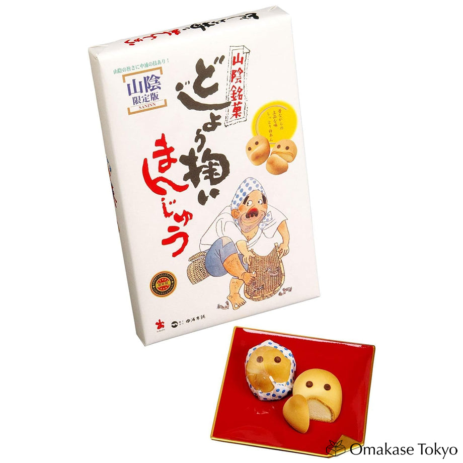 Dojyou Sukui Hyottoko Face White Bean Manjyu 12 pieces