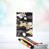 Goshuin Book – Japanese Pattern with Mizuhiki Rubber Band