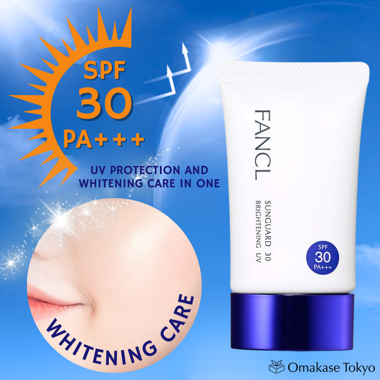 Fancl Sunguard Sunscreen SPF30 Brightening UV
