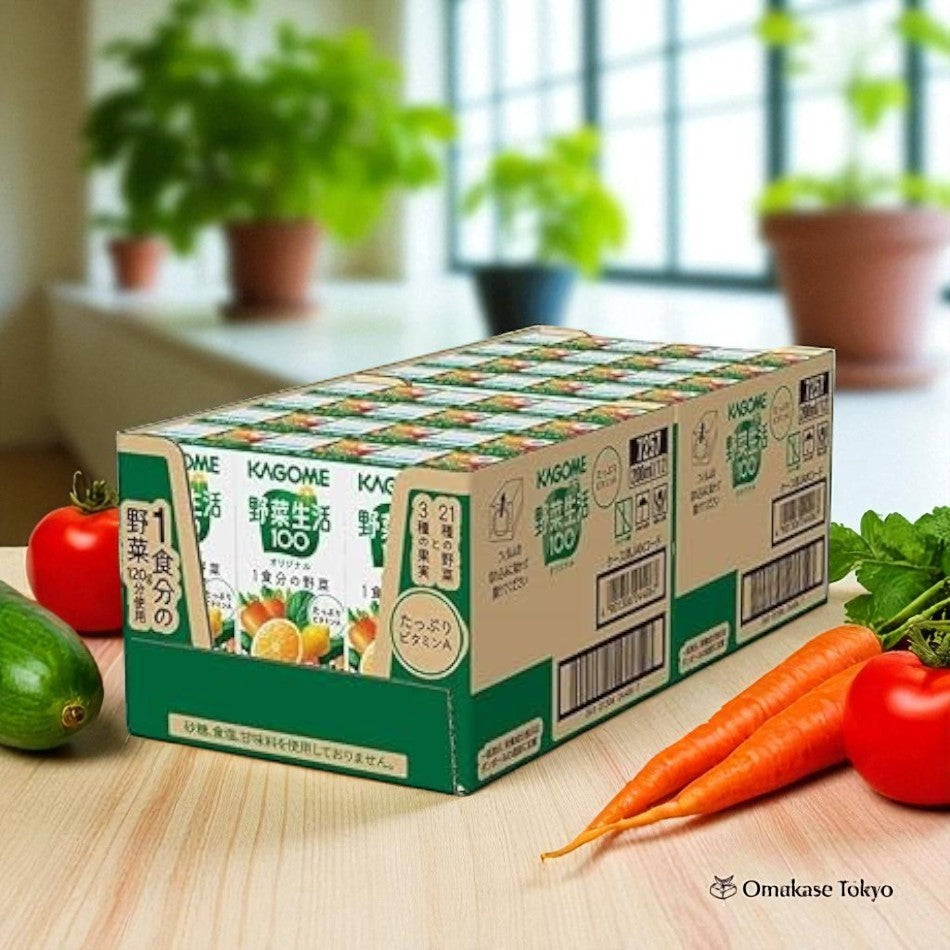 Kagome Veggie Drink 100 Original-24 Bottles