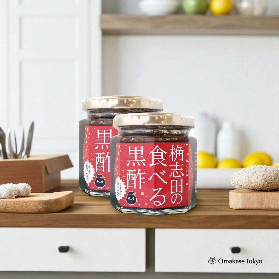 Kakuida Geki Kara 3 年陈酿辣味食用黑醋 180g 2 件套