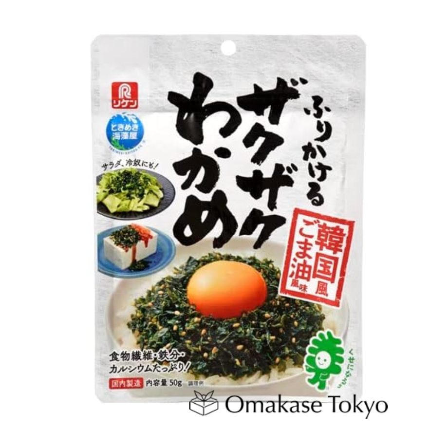 Riken Vitamin Korean Crunchy Wakame Furikake Sesame Oil Flavor 50g