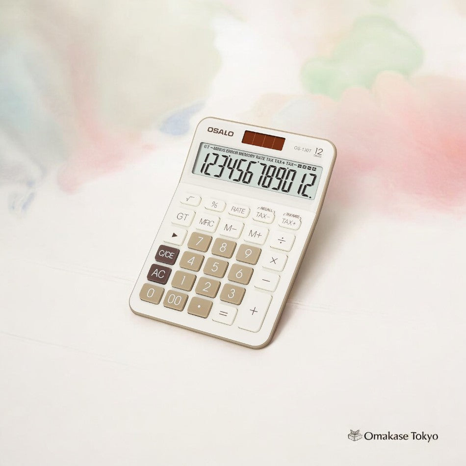 Pendancy 桌面计算器 OS-130T – 大 12 位显示屏