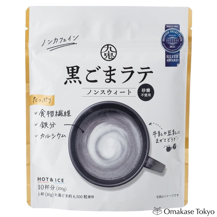 Kuki Industries Non-Sweet Black Sesame Latte 100g