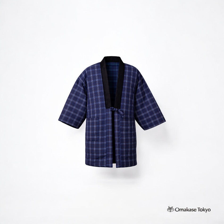 Kurume Handmade Men’s Hanten- Blue