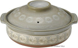 Ginpo Mishima Banko Donabe Japanese Clay Pot for 3 to 4 persons