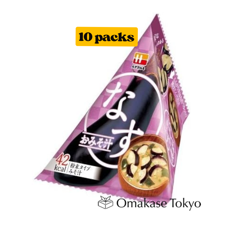 Hanamaruki's Eggplant Miso Soup Gochisou Ingredients Series Triangle Pack 10.5g (10 packs)