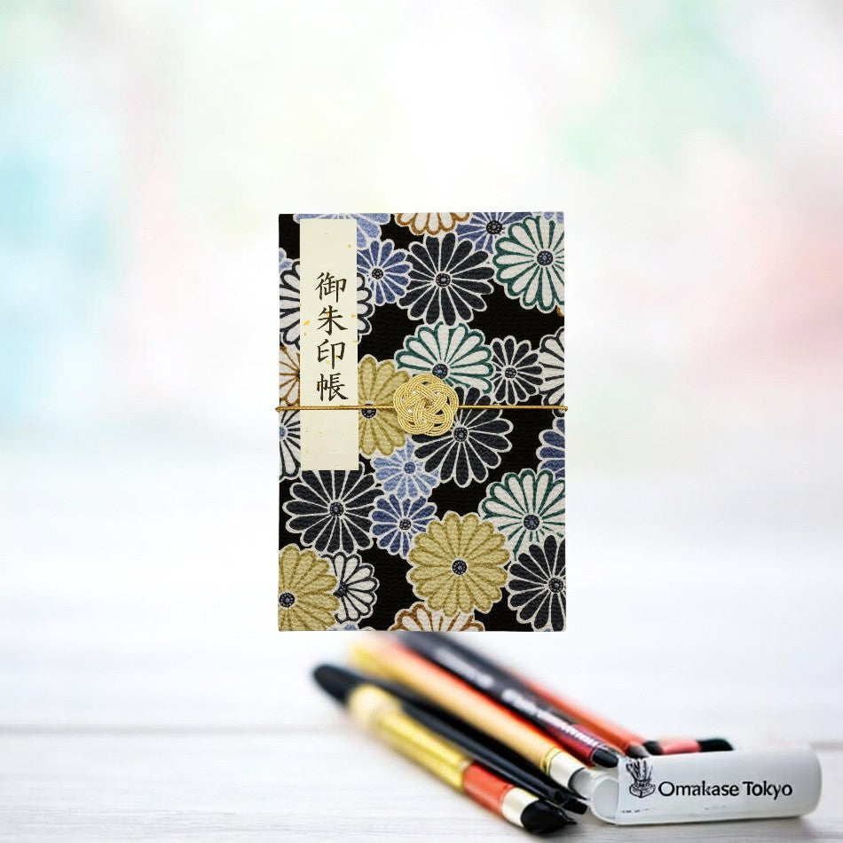 Goshuin Book – Japanese Pattern with Mizuhiki Rubber Band