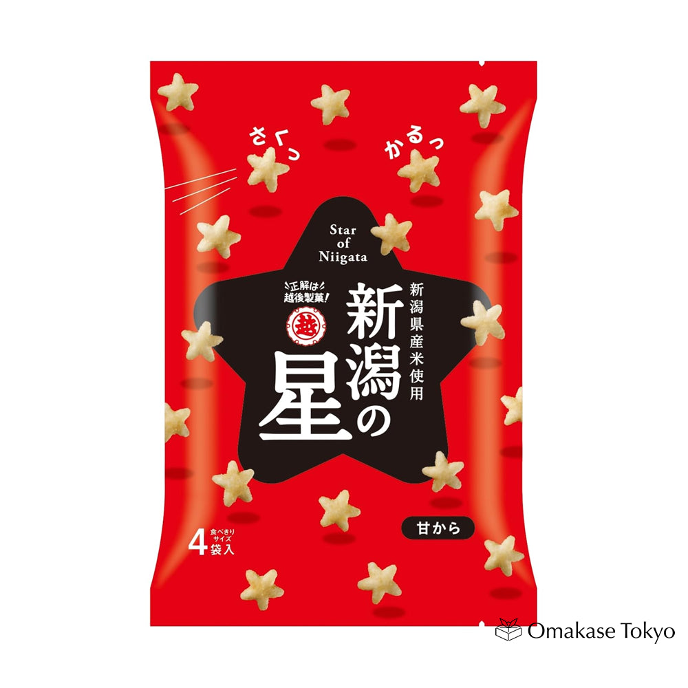 Echigo Seika Niigata No Hoshi Star Shaped Rice Crackers Sweet Soy Sauce