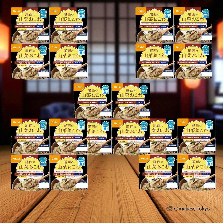 Bisai Foods Alpha Rice Wild Vegetable Okowa 20 Bags – Omakase Tokyo