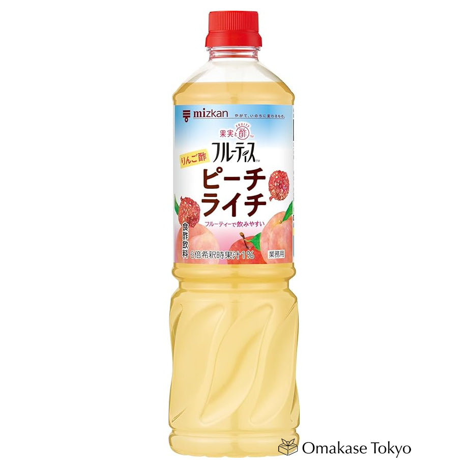 Mizkan Fruitis Apple Vinegar Peach Lychee Concentrated 1000ml