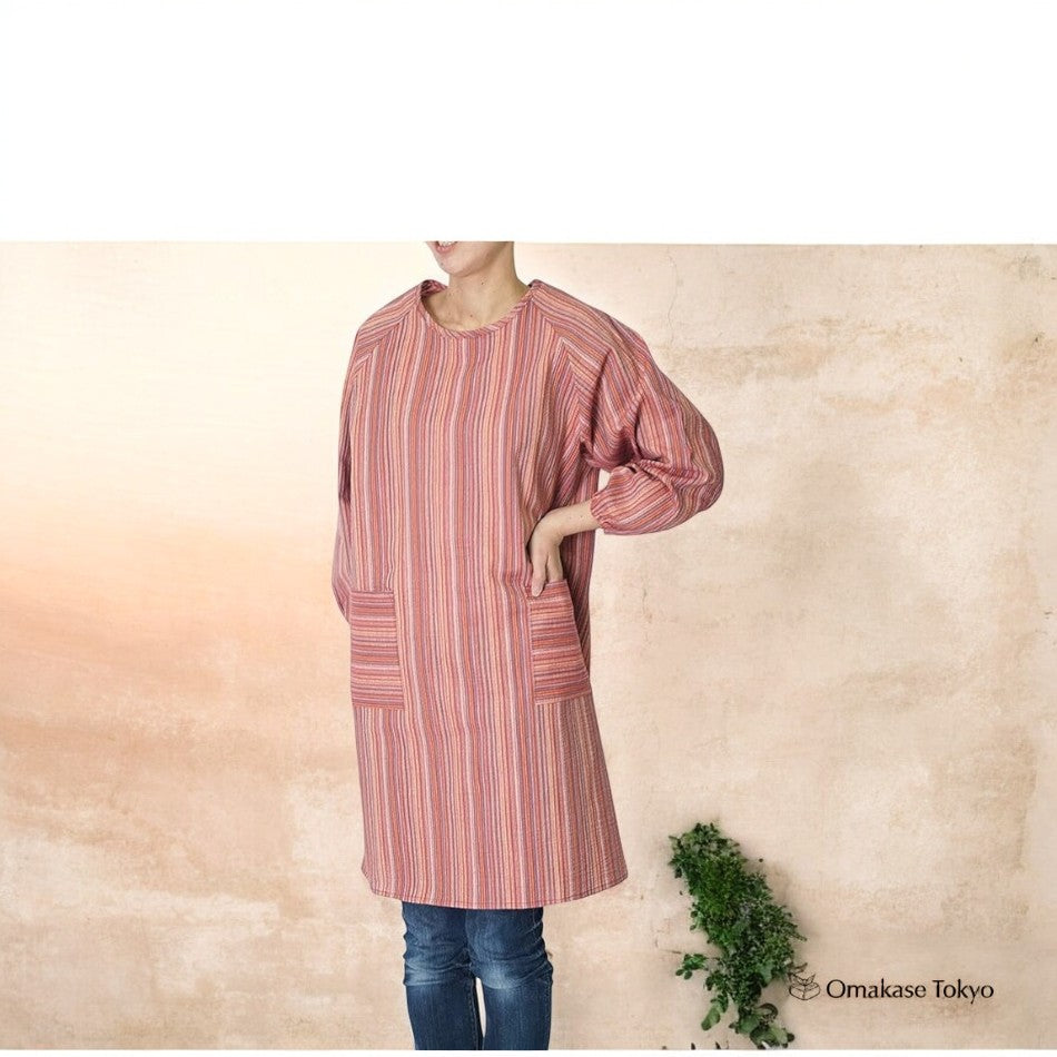 Shijira-ori Long Kappogi (Japanese Apron)