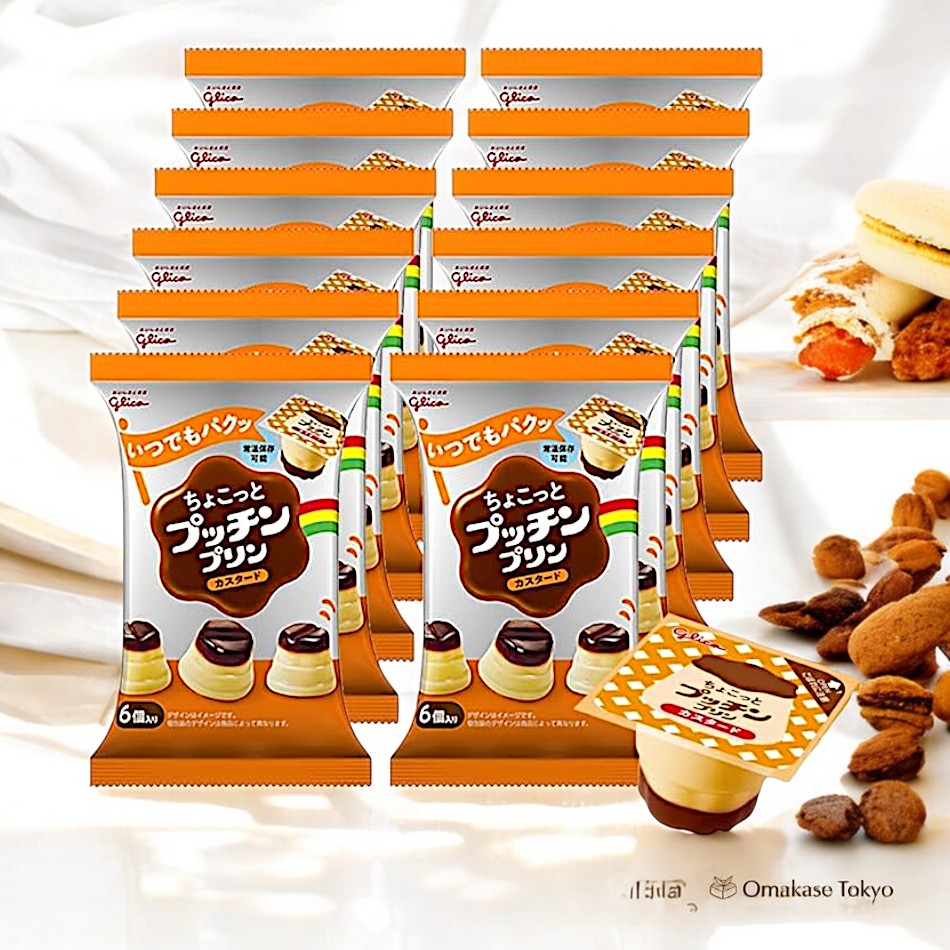 Glico Custard Chocotto Pudding 12 Packs – Omakase Tokyo