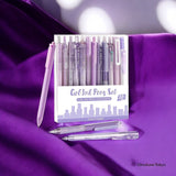 Ensemble de stylos à bille à encre gel pastel Four Candies – 12 pièces