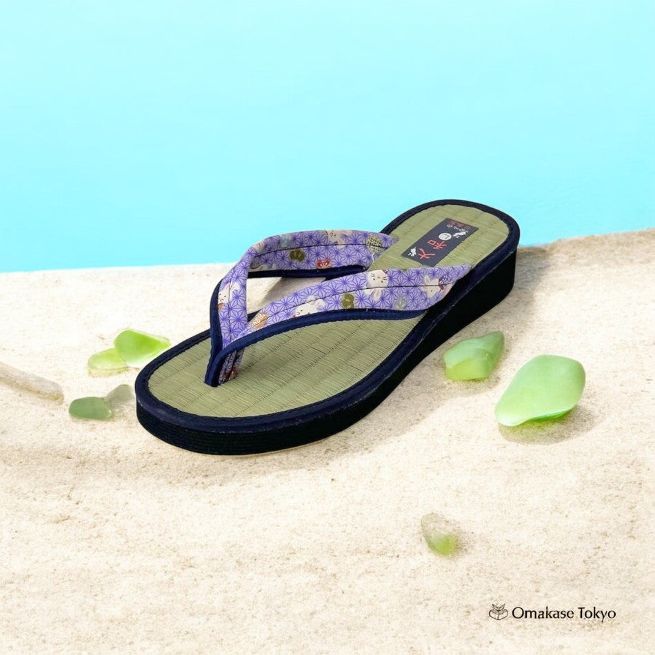 Daimyo Shokai Tatami Folding Sandals 3608 Purple