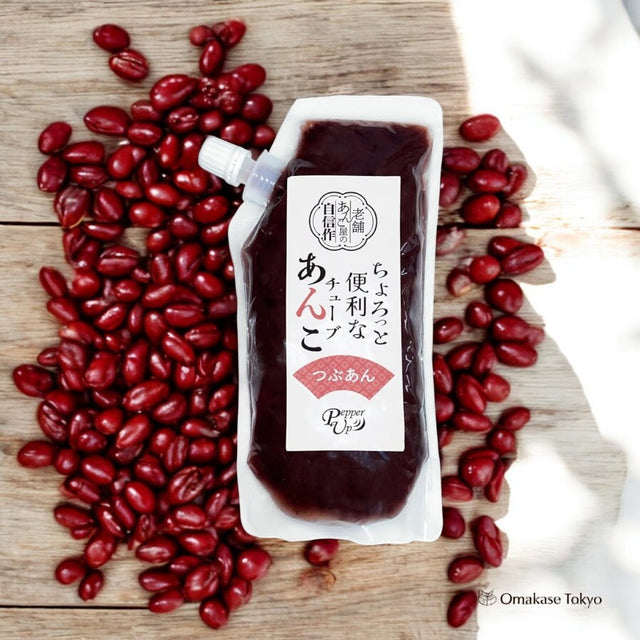 Tsubaun Sweet Red Bean Tsubuan Paste Tub 300g for Topping – Omakase Tokyo