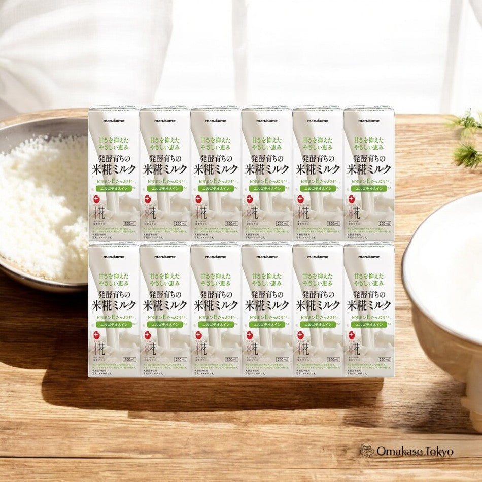 Marukome Plus Koji Fermented Rice Koji Milk 12 Bottles – Omakase Tokyo