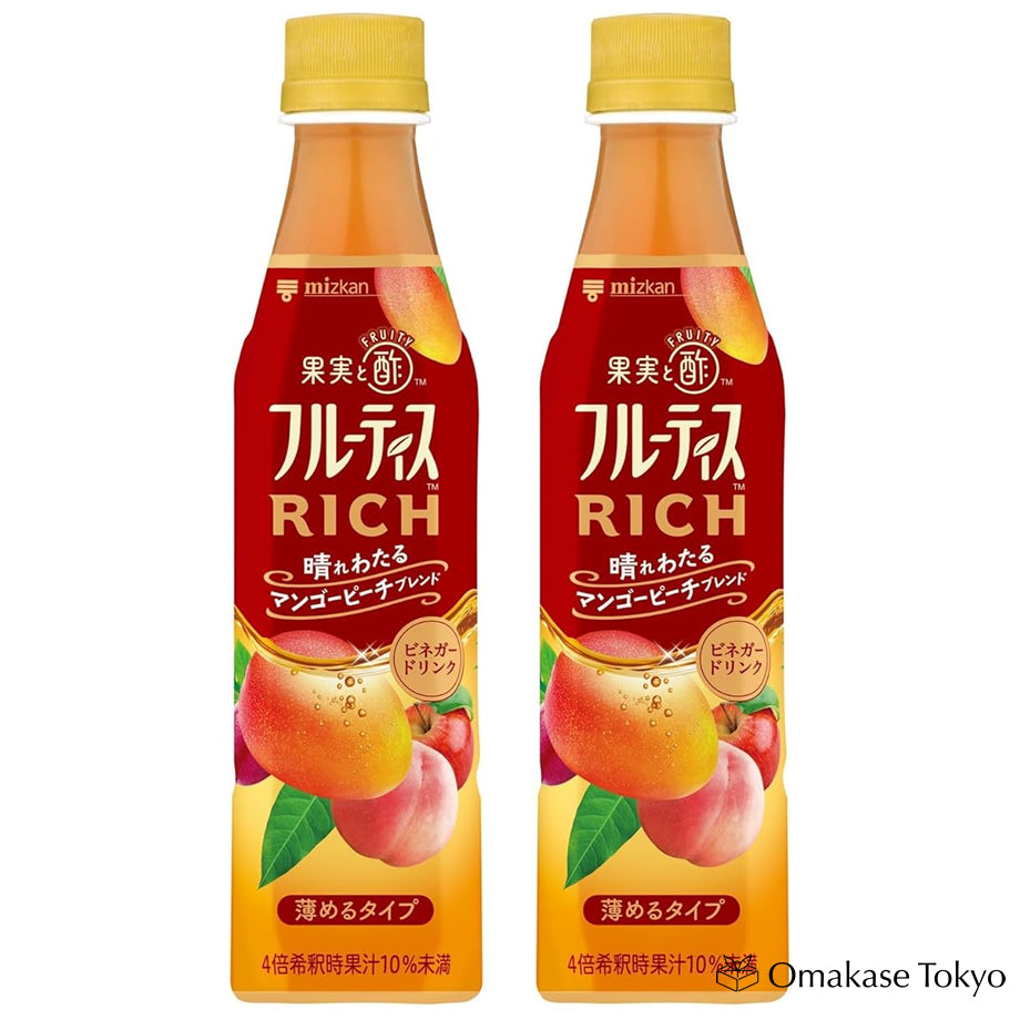 Mizkan Fruitis RICH Mango Peach Drinking Vinegar 350ml x 2set