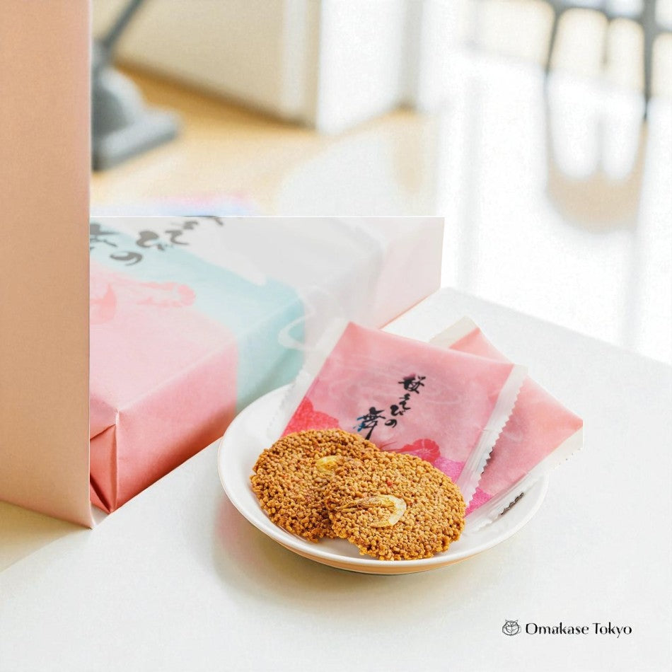 Sakura Shrimp Dance Senbei Rice Crackers 12 pieces