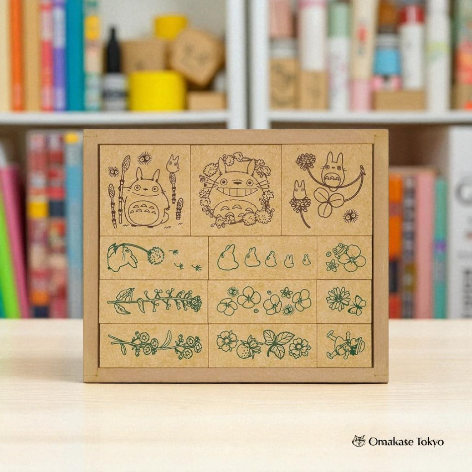 Beverly Studio Ghibli My Neighbor Totoro Wooden Stamp Set