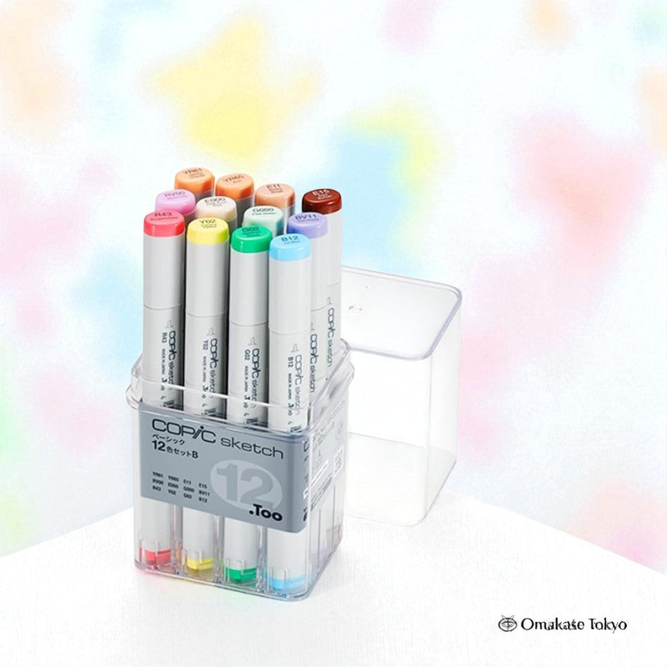 Copic Sketch Basic Set– 12 Colors