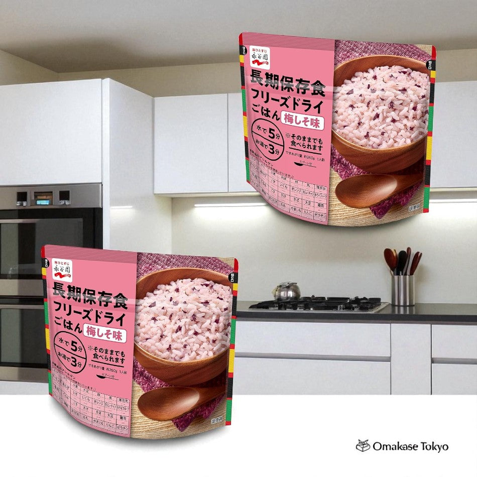 Nagatanien 冻干米 梅子紫苏味 2包