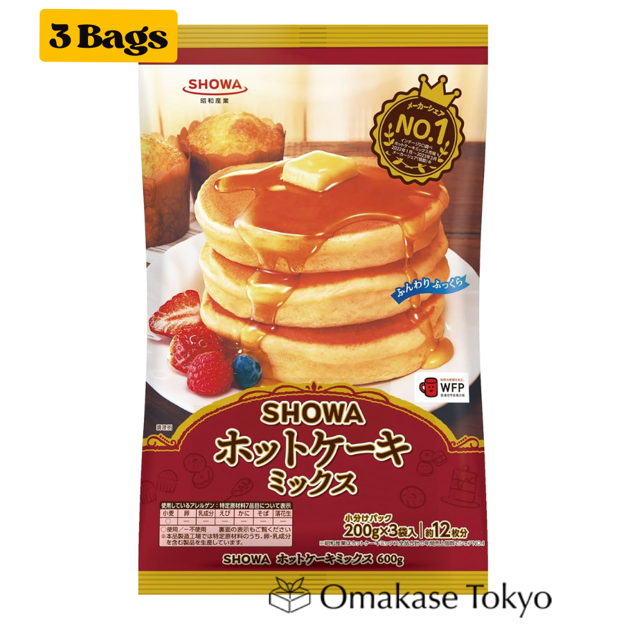 SHOWA Hot Cake Mix 600g (200g × 3 bags)