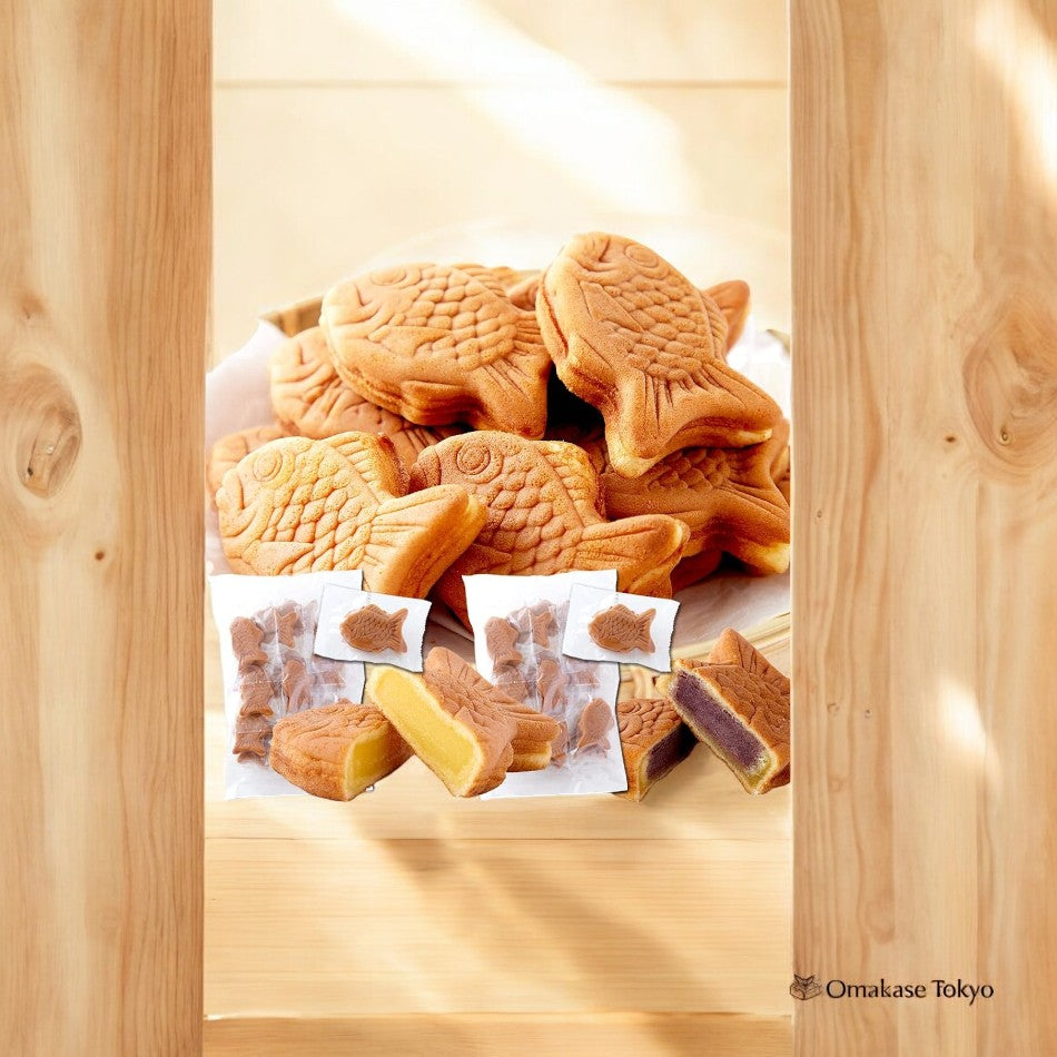 Mochi Mini Taiyaki (Cream & Red Bean) 30pcs – Omakase Tokyo