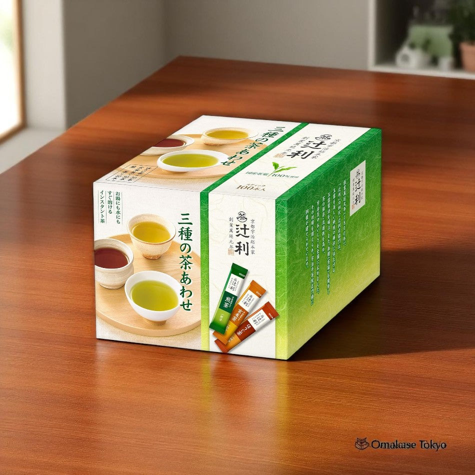 辻利速溶茶3种口味100P
