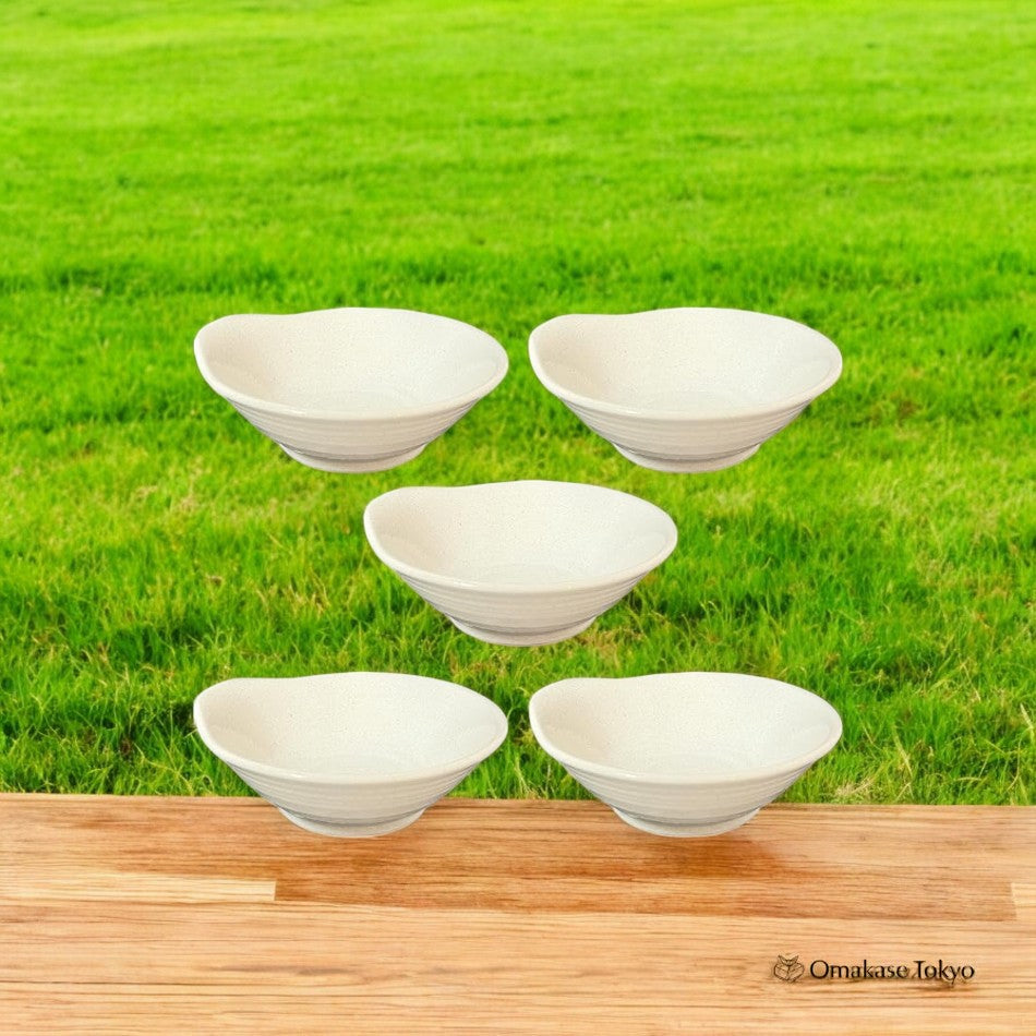 Yamaki Pottery Tonsui Minoyaki Plates set of 5 – Omakase Tokyo